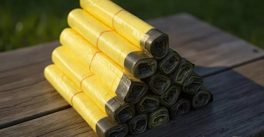 collecte selective des emballages a merindol avec sacs jaunes disponibles gratuitement a la mairie pour trier et recycler les emballages vides et aplatis