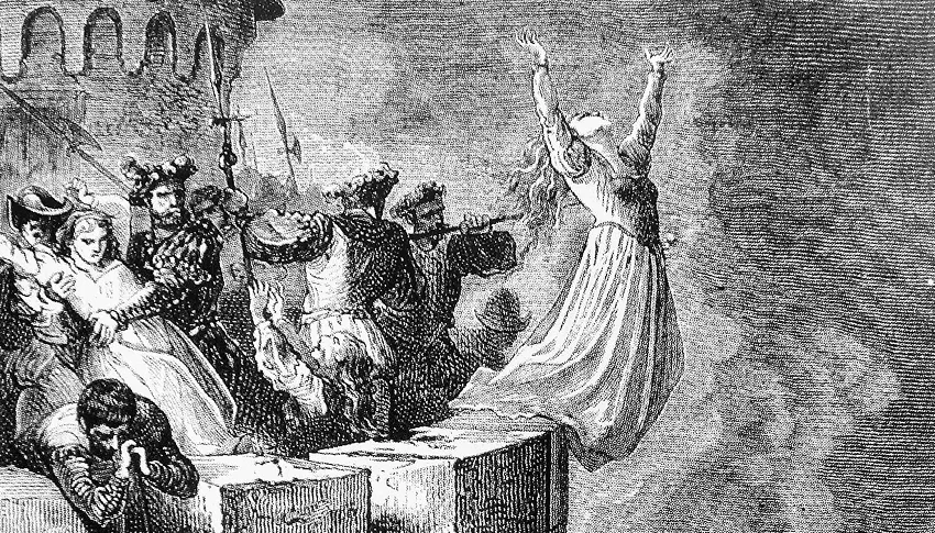 Illustration historique des massacres de Mérindol en 1545, symbole tragique de la répression violente contre les Vaudois du Luberon 