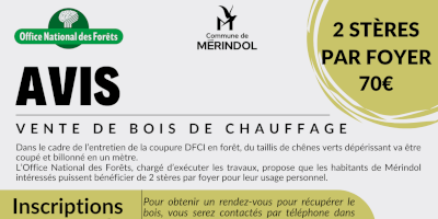 Vente de bois de chauffage