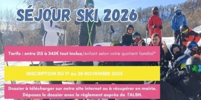 Séjour ski 2026