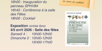Exposition 'Prendre racine - Hommes et plantes en exil'